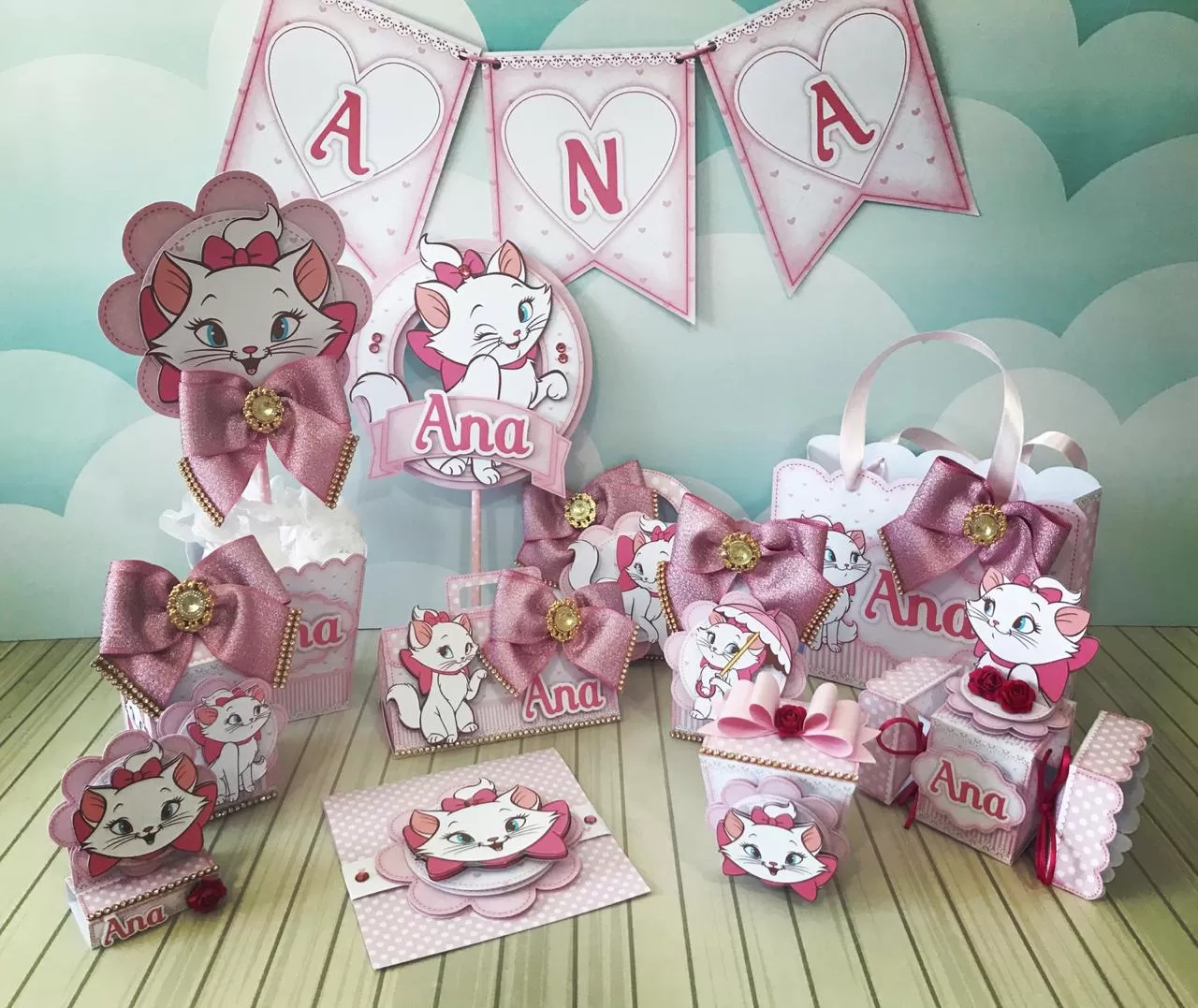 Decoração Gatinha Marie Festa Infantil, Elo7 Produtos Especiais