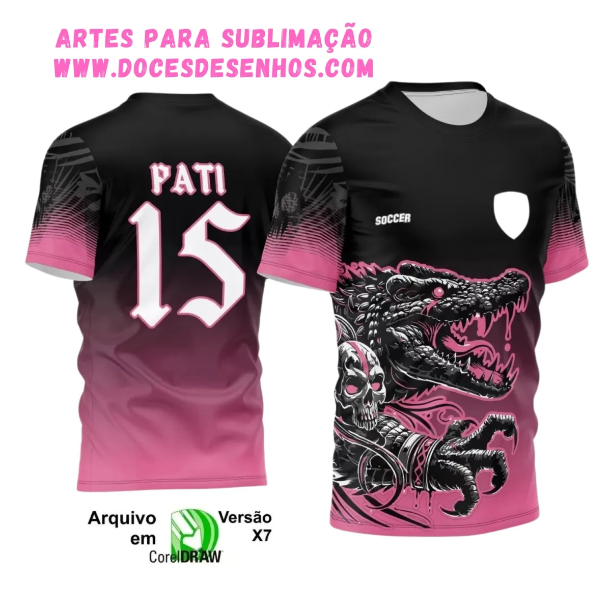 Design de Camisa Interclasse Crocodilo 2025 Design de Camisa Interclasse Crocodilo 2025