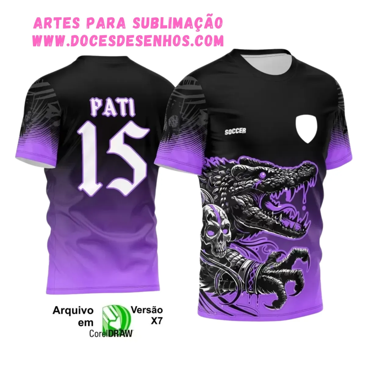 Design de Camisa Interclasse Crocodilo 2025 Design de Camisa Interclasse Crocodilo 2025