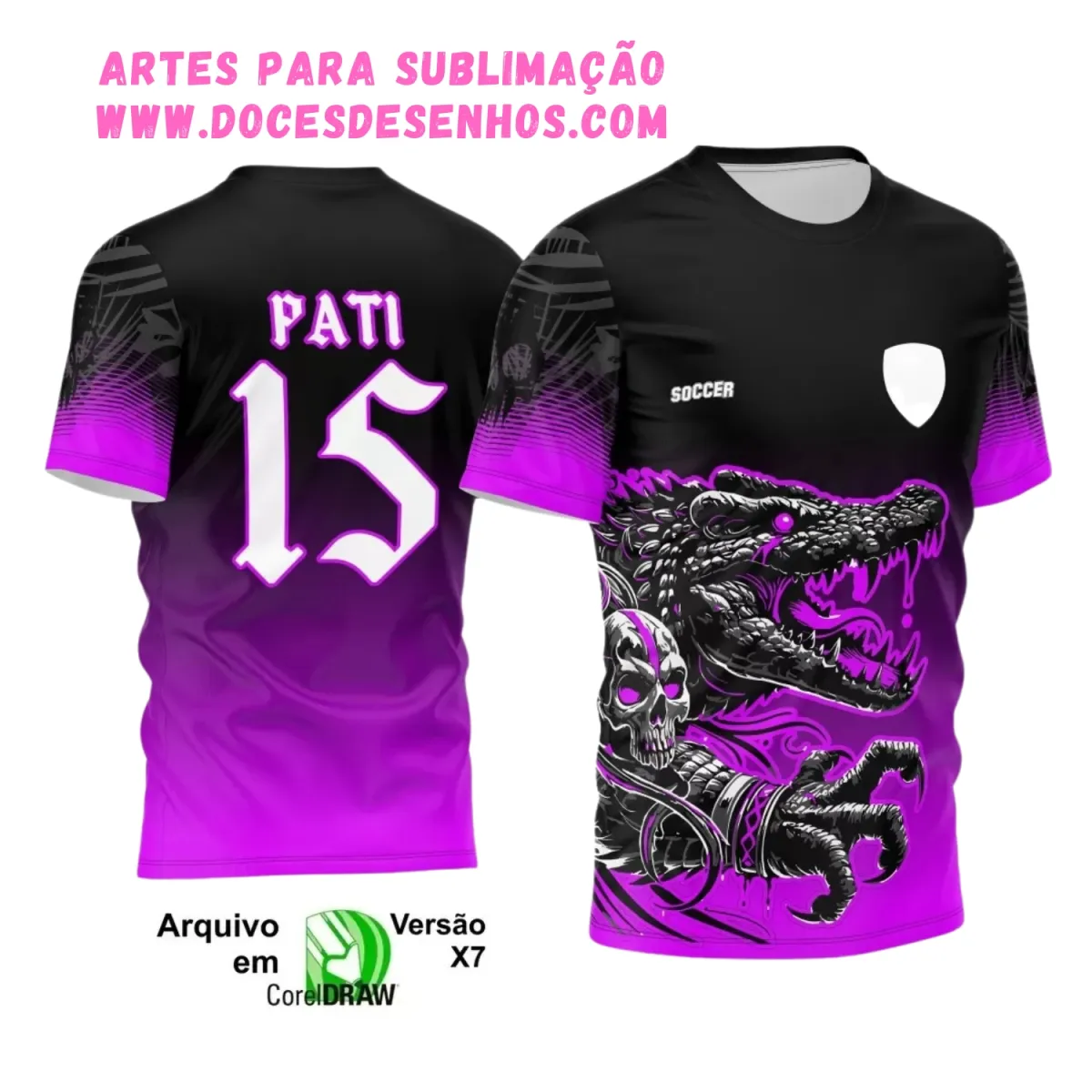 Design de Camisa Interclasse Crocodilo 2025 Design de Camisa Interclasse Crocodilo 2025