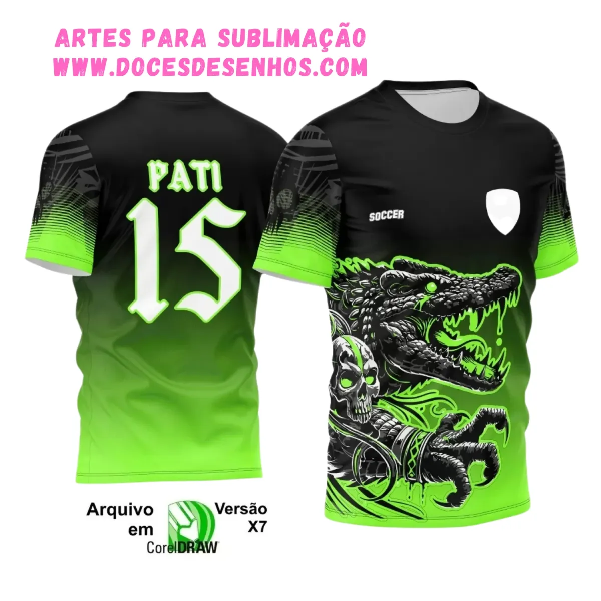 Design de Camisa Interclasse Crocodilo 2025 Design de Camisa Interclasse Crocodilo 2025