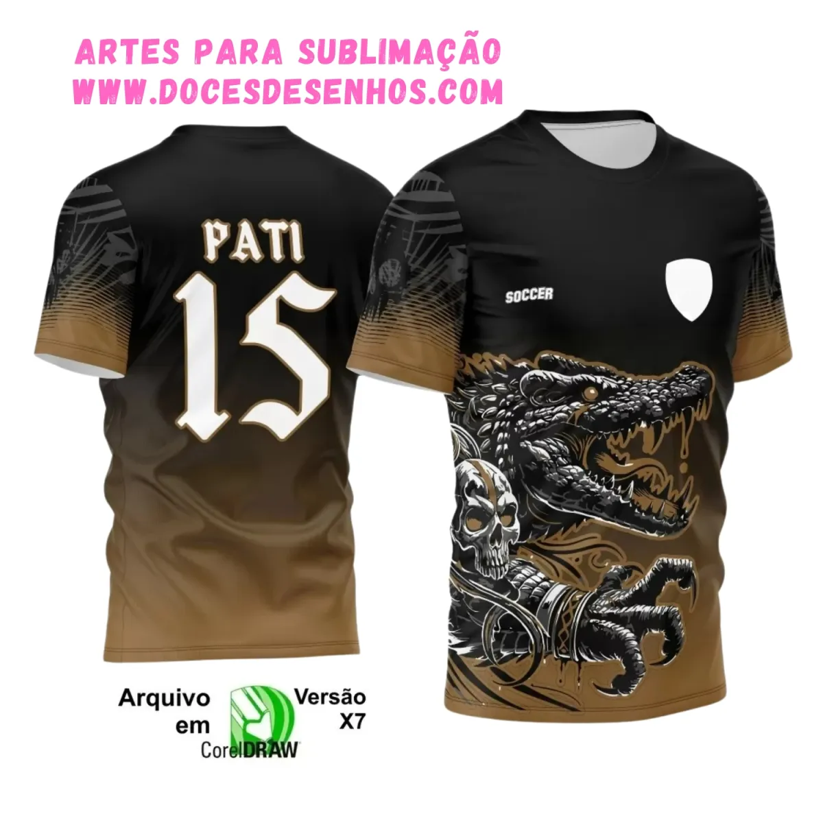 Design de Camisa Interclasse Crocodilo 2025 Design de Camisa Interclasse Crocodilo 2025