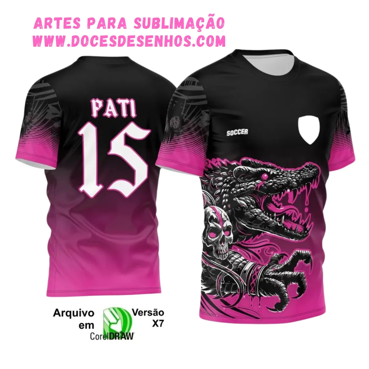 Design de Camisa Interclasse Crocodilo 2025 Design de Camisa Interclasse Crocodilo 2025