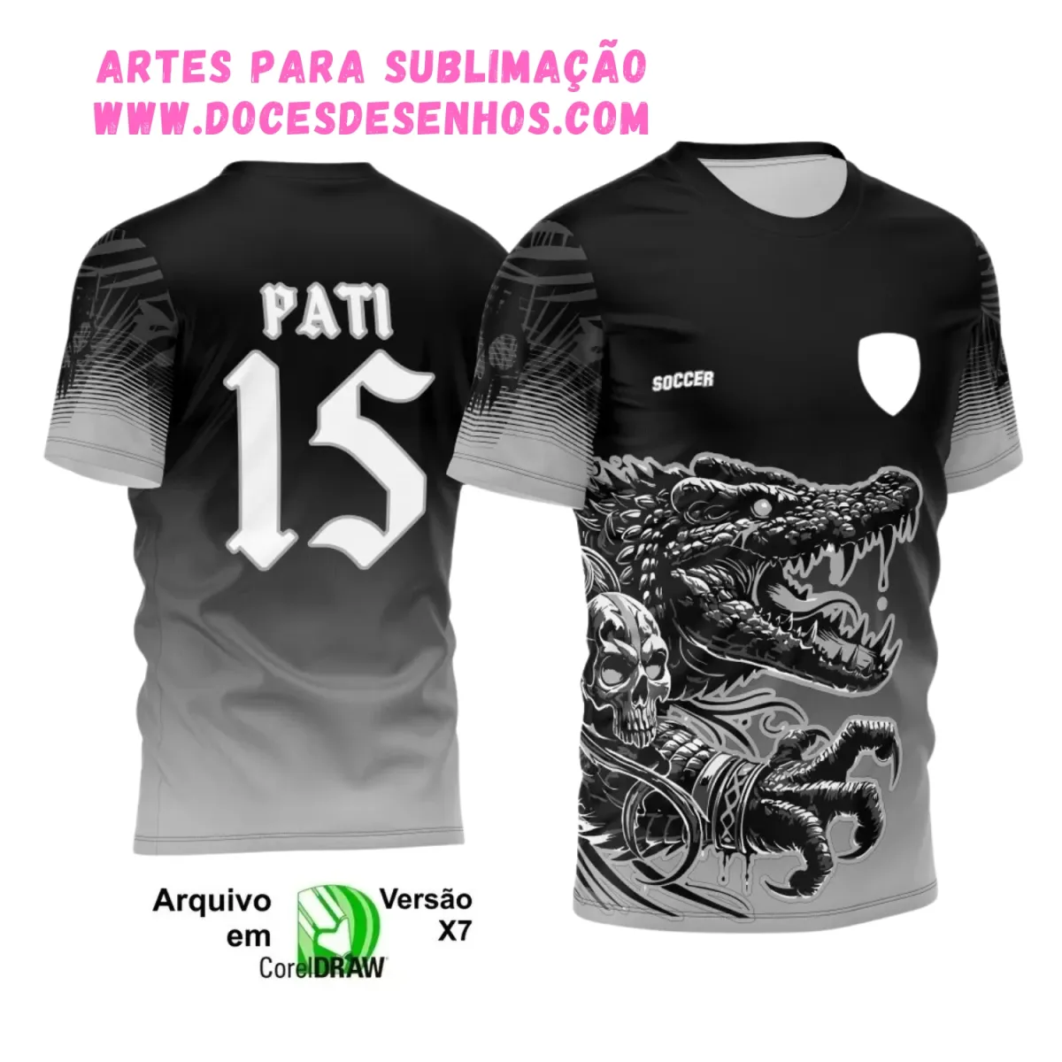 Design de Camisa Interclasse Crocodilo 2025 Design de Camisa Interclasse Crocodilo 2025