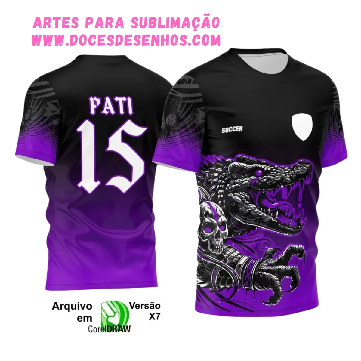 Design de Camisa Interclasse Crocodilo 2025 Design de Camisa Interclasse Crocodilo 2025