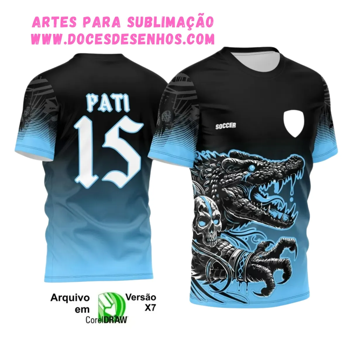Design de Camisa Interclasse Crocodilo 2025 Design de Camisa Interclasse Crocodilo 2025
