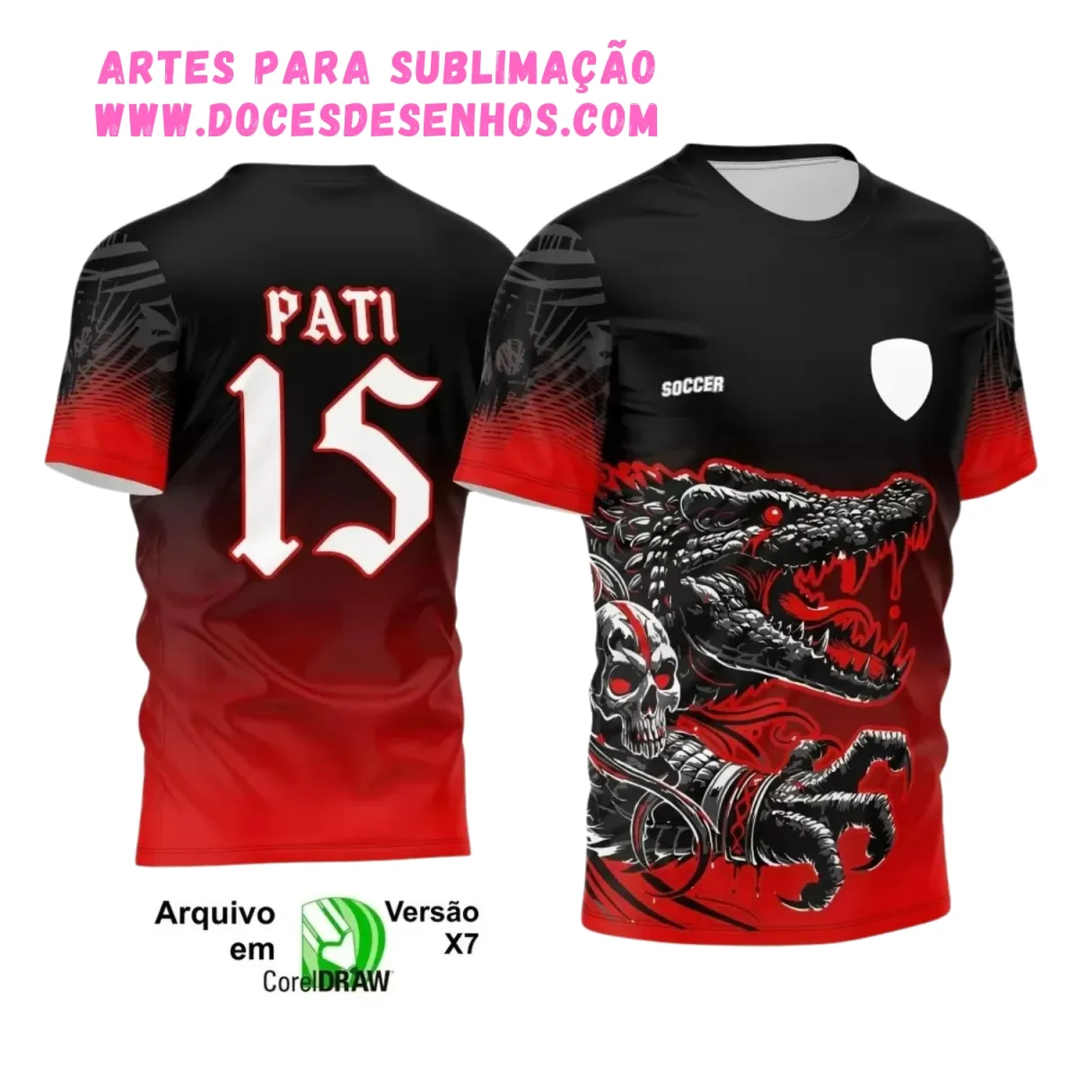 Design de Camisa Interclasse Crocodilo 2025 Design de Camisa Interclasse Crocodilo 2025