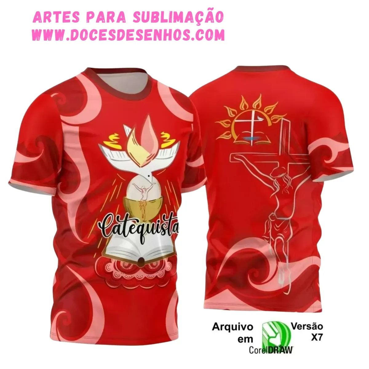 Estampa Catequista de Fé ‑ Arte Digital para Camisa Estampa Catequista de Fé ‑ Arte Digital para Camisa
