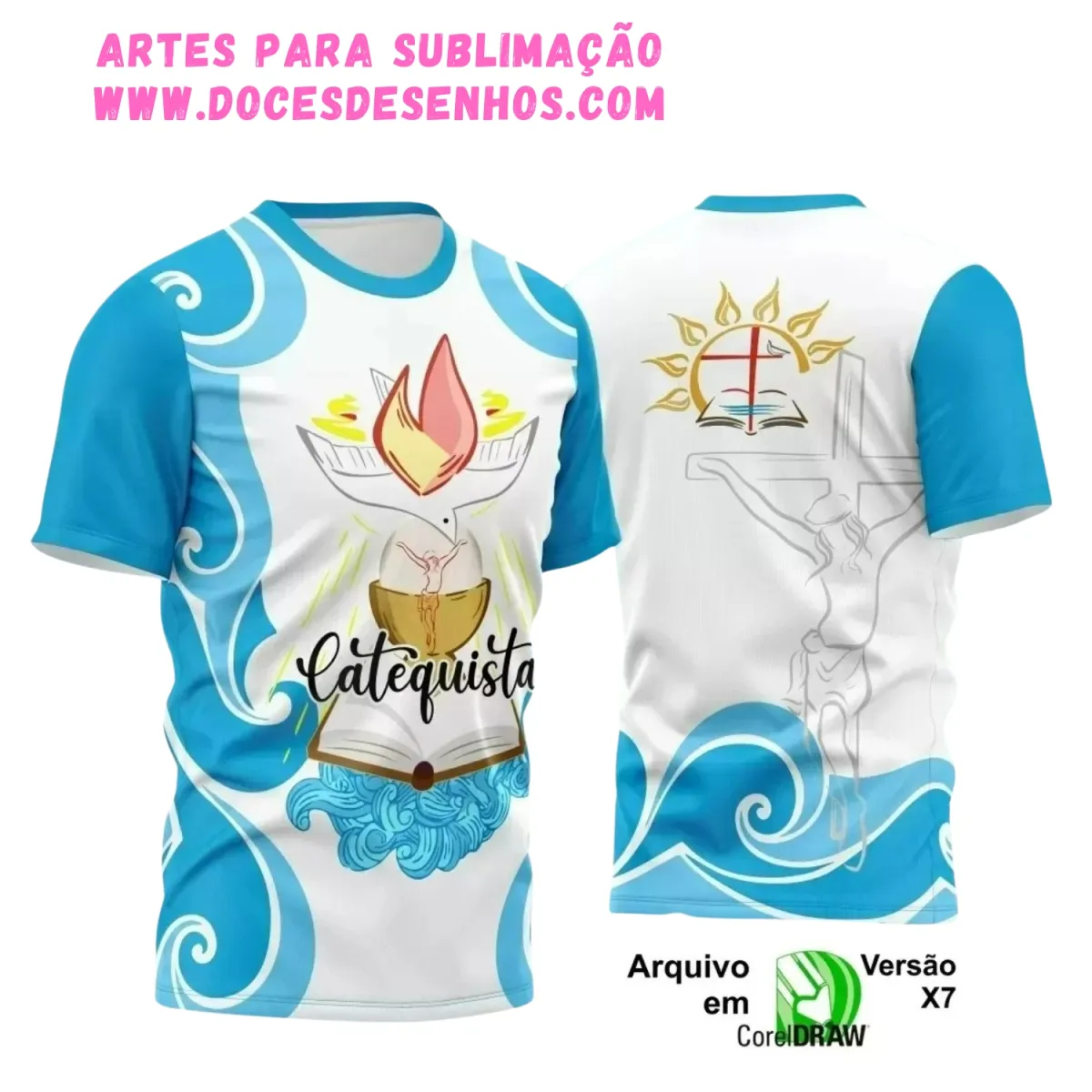 Estampa Catequista de Fé ‑ Arte Digital para Camisa Estampa Catequista de Fé ‑ Arte Digital para Camisa