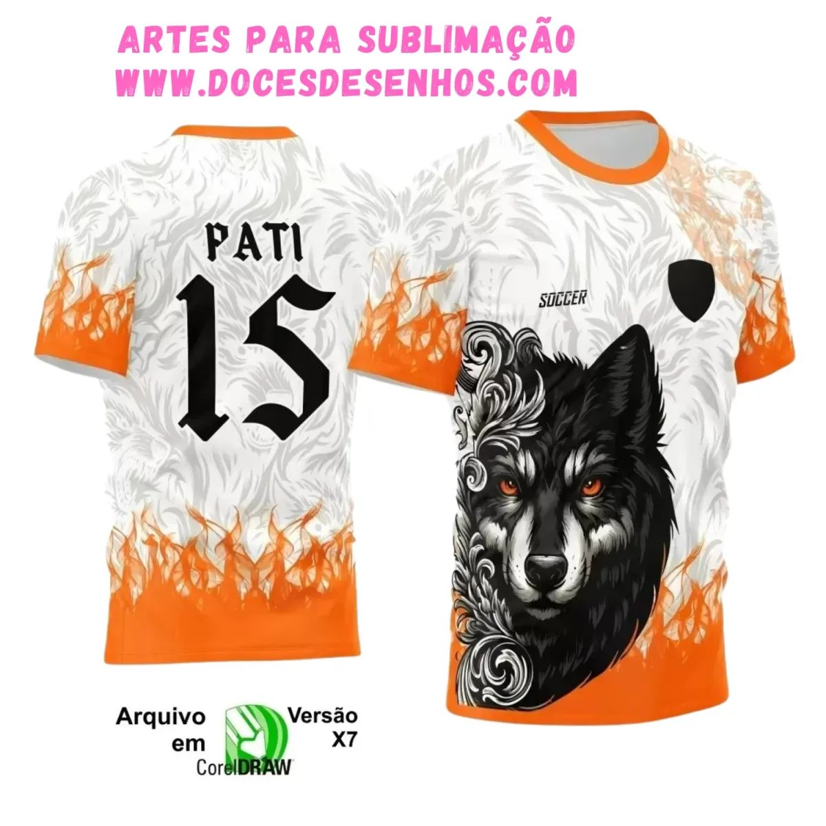 Estampa Lobo Criativa – Camiseta Interclasse 2025 Exclusiva Estampa Lobo Criativa – Camiseta Interclasse 2025 Exclusiva