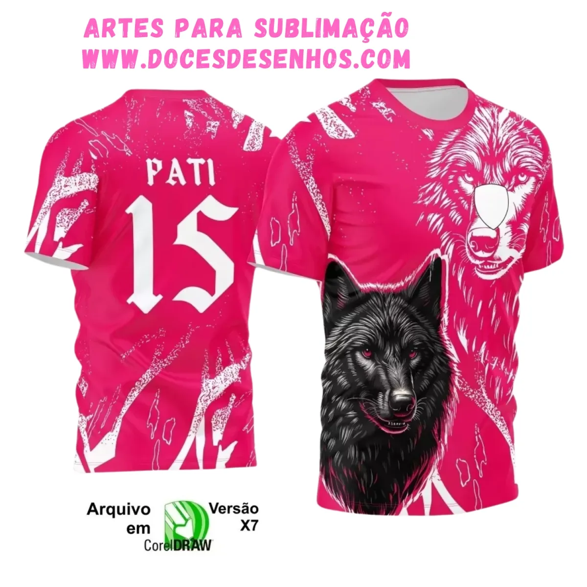 Estampa Lobo Criativa – Camiseta Interclasse 2025 Exclusiva Estampa Lobo Criativa – Camiseta Interclasse 2025 Exclusiva