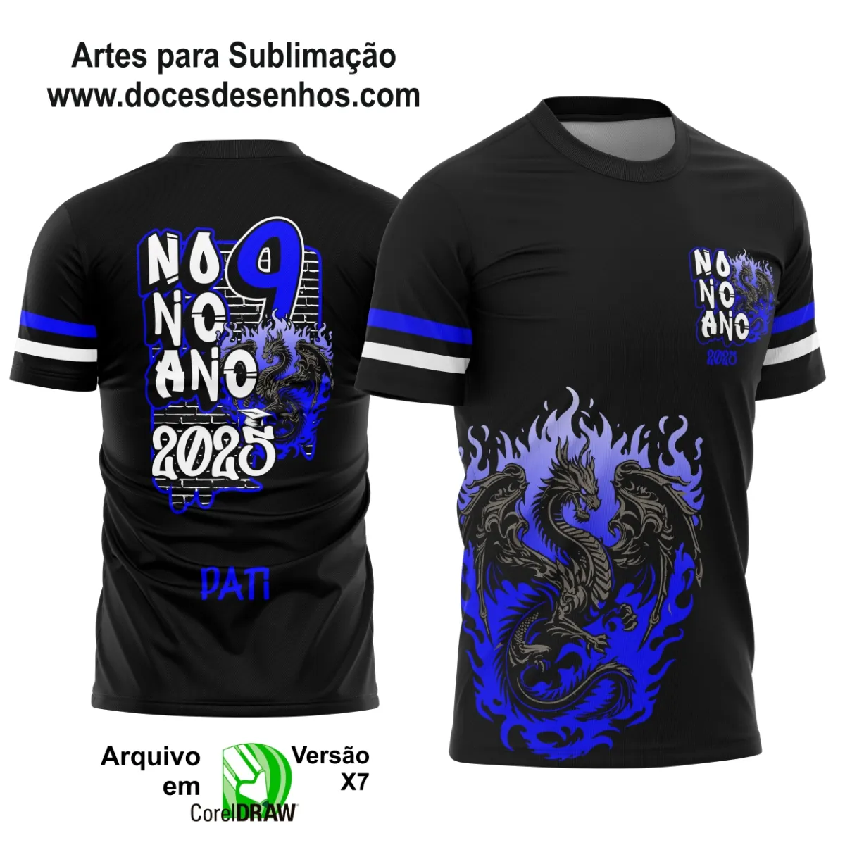 Estampa Para Camiseta Escolar – Arte Vetor - Uniforme Concluintes 2025 – Nono Ano: Estilo Dragão 9º Ano 2025 Estampa Para Camiseta Escolar – Arte Vetor - Uniforme Concluintes 2025 – Nono Ano: Estilo Dragão 9º Ano 2025