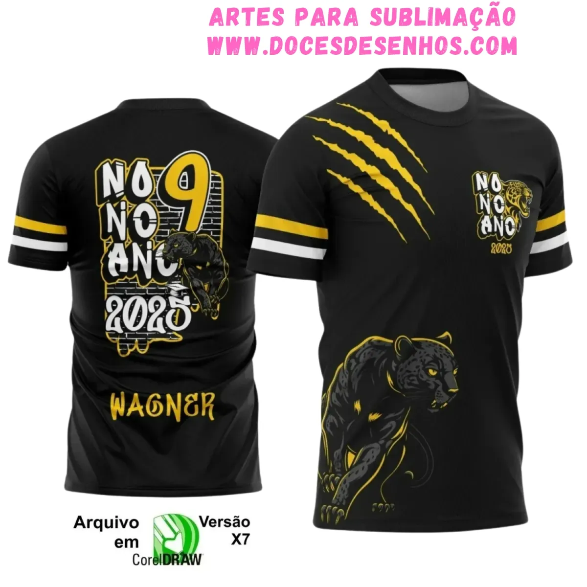 Estampa para Camiseta Formandos 9º Ano – Arte Vetor Pantera Estampa para Camiseta Formandos 9º Ano – Arte Vetor Pantera
