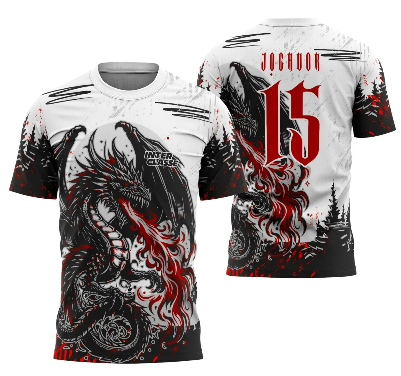Interclasse Camiseta Dragão Chamas 2025