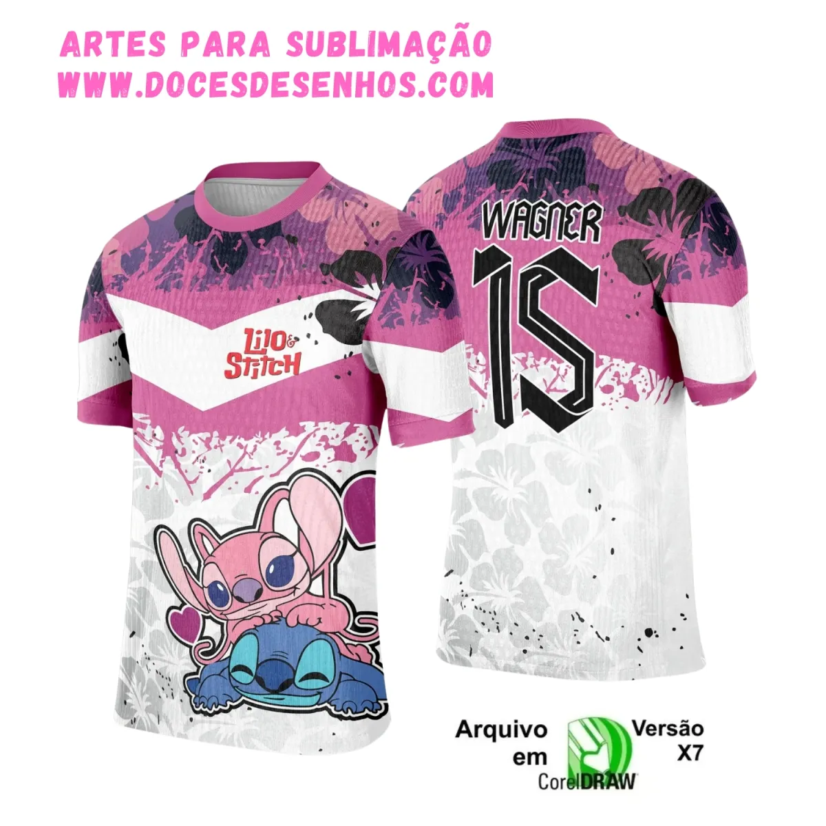 Interclasse Camiseta Stitch 2025 para Sublimação Interclasse Camiseta Stitch 2025 para Sublimação