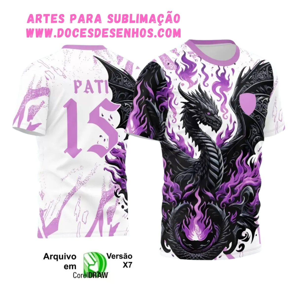 Interclasse Dragão 2025: Arte Vetor em Chamas Roxas Interclasse Dragão 2025: Arte Vetor em Chamas Roxas