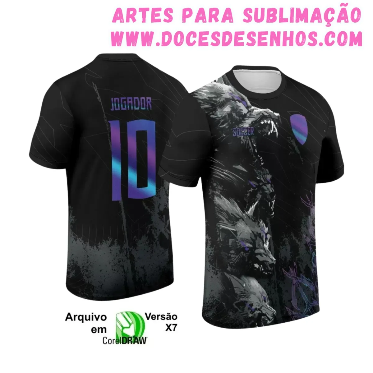 Interclasse Lobo: Camiseta Vetorizada Única Interclasse Lobo: Camiseta Vetorizada Única
