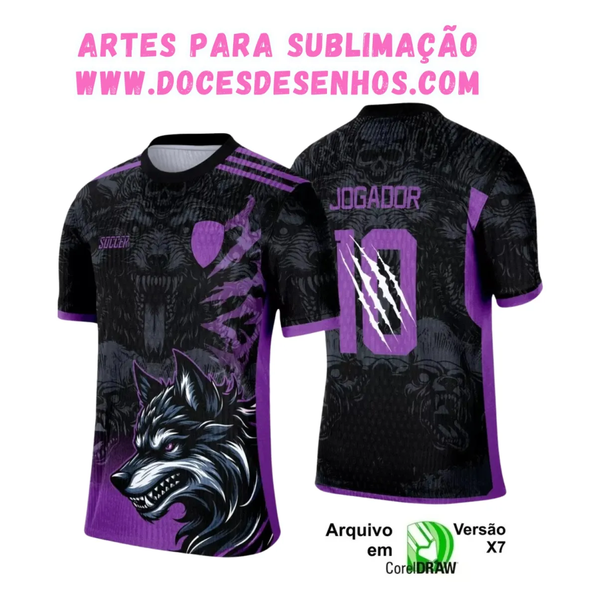 Interclasse Lobo: Camiseta Vetorizada Única Interclasse Lobo: Camiseta Vetorizada Única