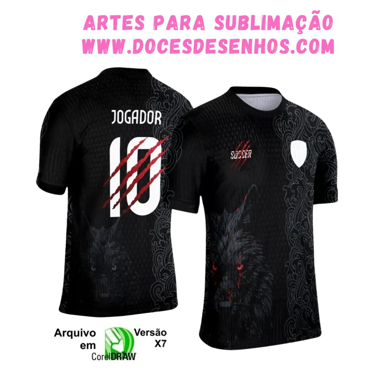 Interclasse Lobo: Camiseta Vetorizada Única