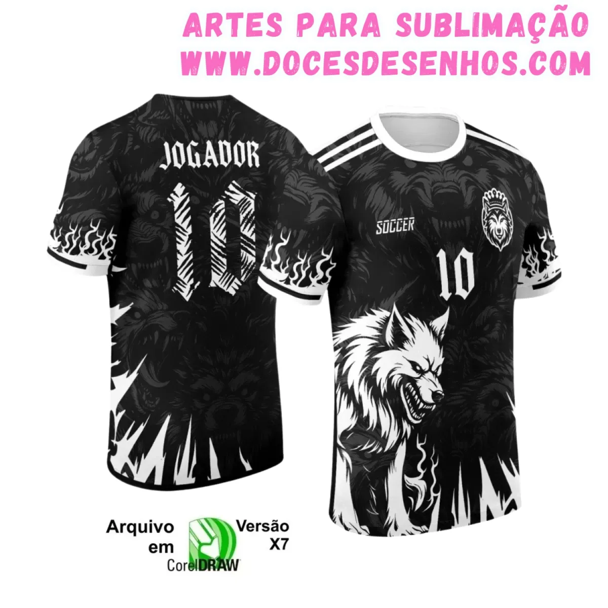 Interclasse Lobo: Camiseta Vetorizada Única Interclasse Lobo: Camiseta Vetorizada Única