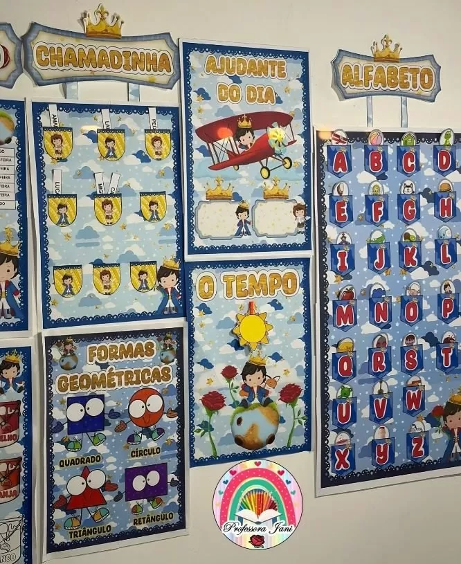 KIT Decoração Sala de Aula Pequeno Príncipe – (Professora Jani) KIT Decoração Sala de Aula Pequeno Príncipe – (Professora Jani)