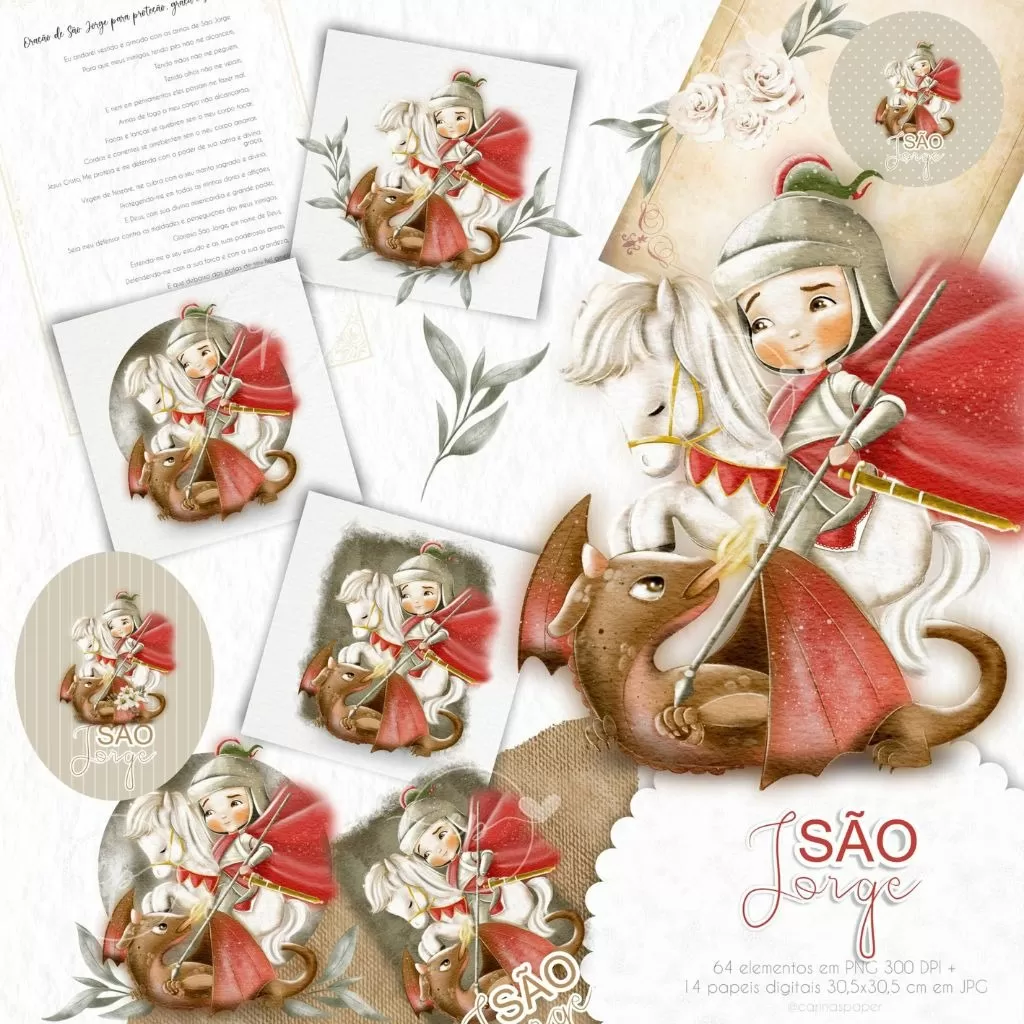Kit Digital São Jorge (Santinhos) – Carinas Paper Kit Digital São Jorge (Santinhos) – Carinas Paper