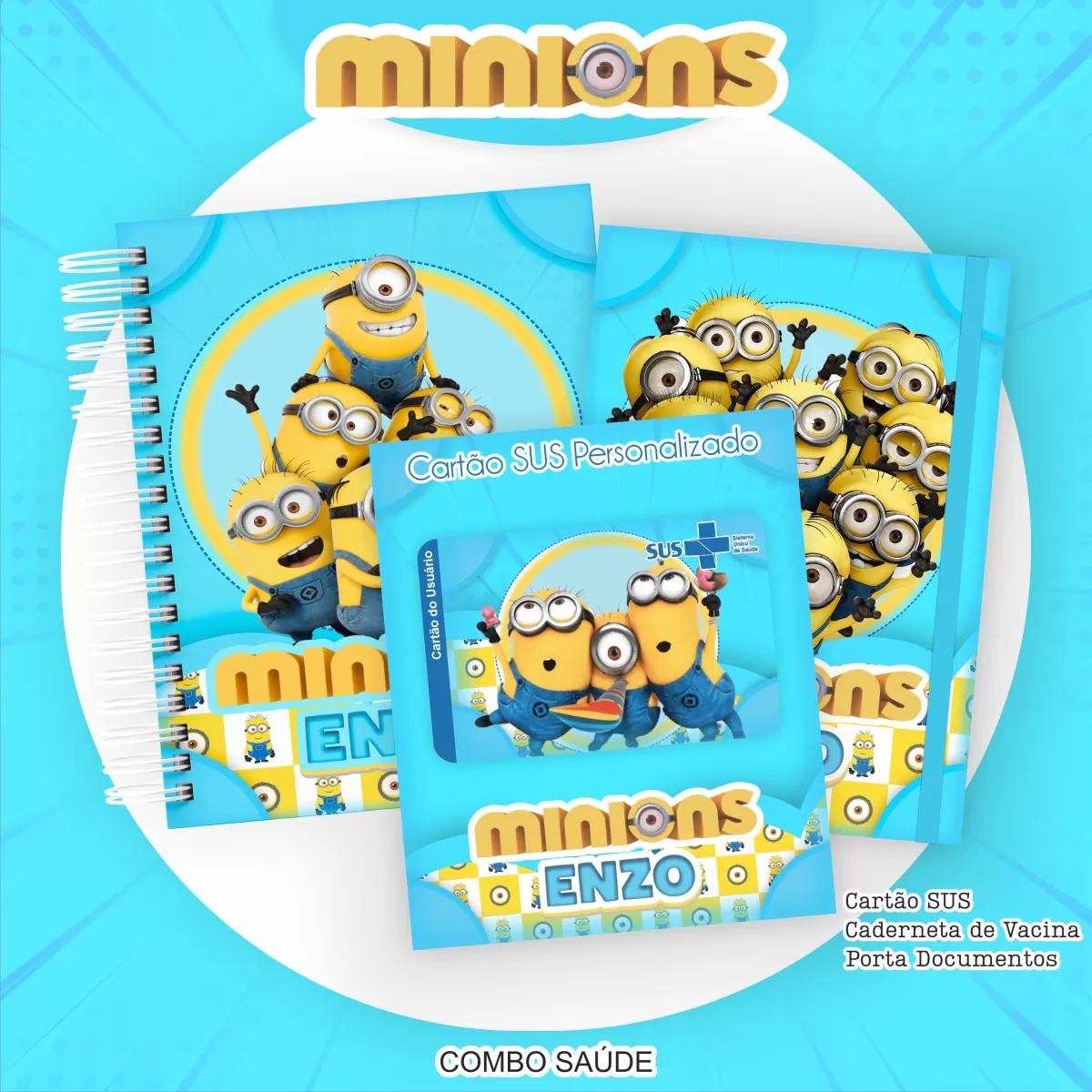 Kit Escolar | Saúde Encadernação 2024 – Minions – Pamella Vieira Kit Escolar | Saúde Encadernação 2024 – Minions – Pamella Vieira