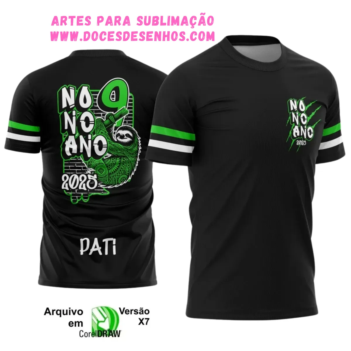 Nono Ano Bicho Preguiça: Estampa Camiseta Escolar 2025 Nono Ano Bicho Preguiça: Estampa Camiseta Escolar 2025