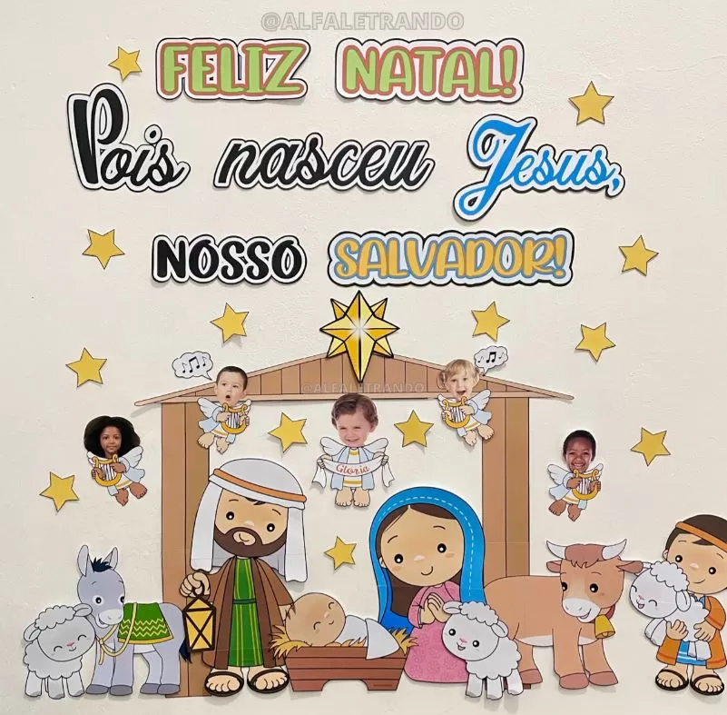 Painel Natal Cristão – Alfaletrando Painel Natal Cristão – Alfaletrando