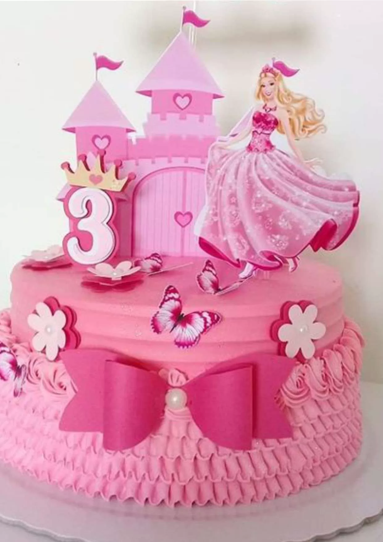 Barbie princesa topo de bolo grátis decoração de festa infantil rosa mimos  de papelaria criativa png