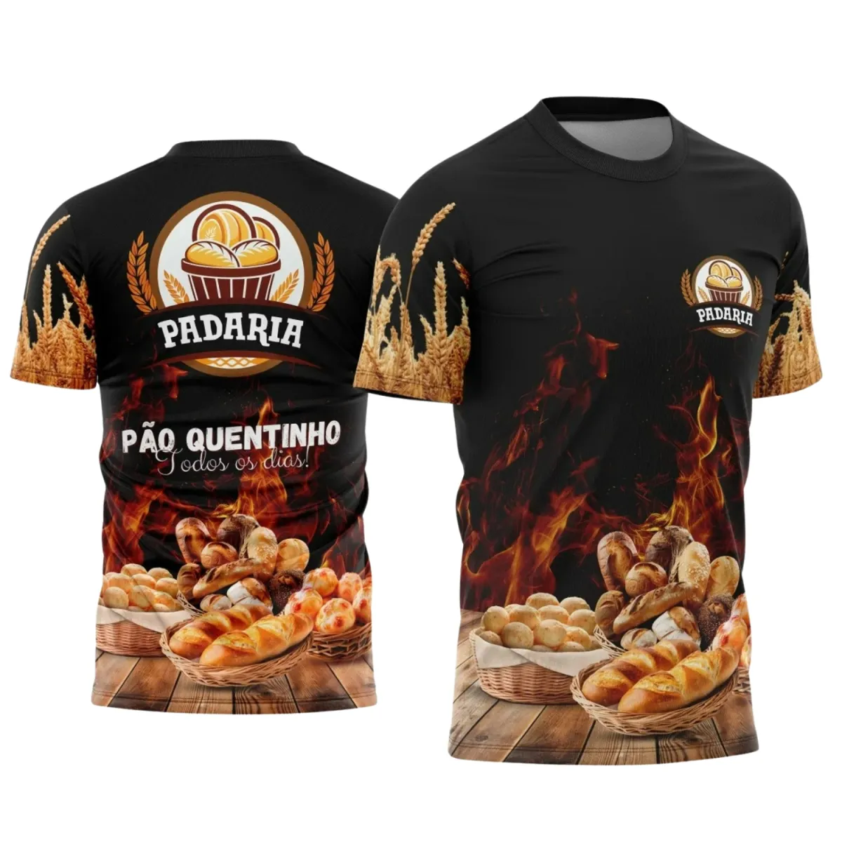 Uniforme de Padaria Personalizado – Arte Digital Profissional