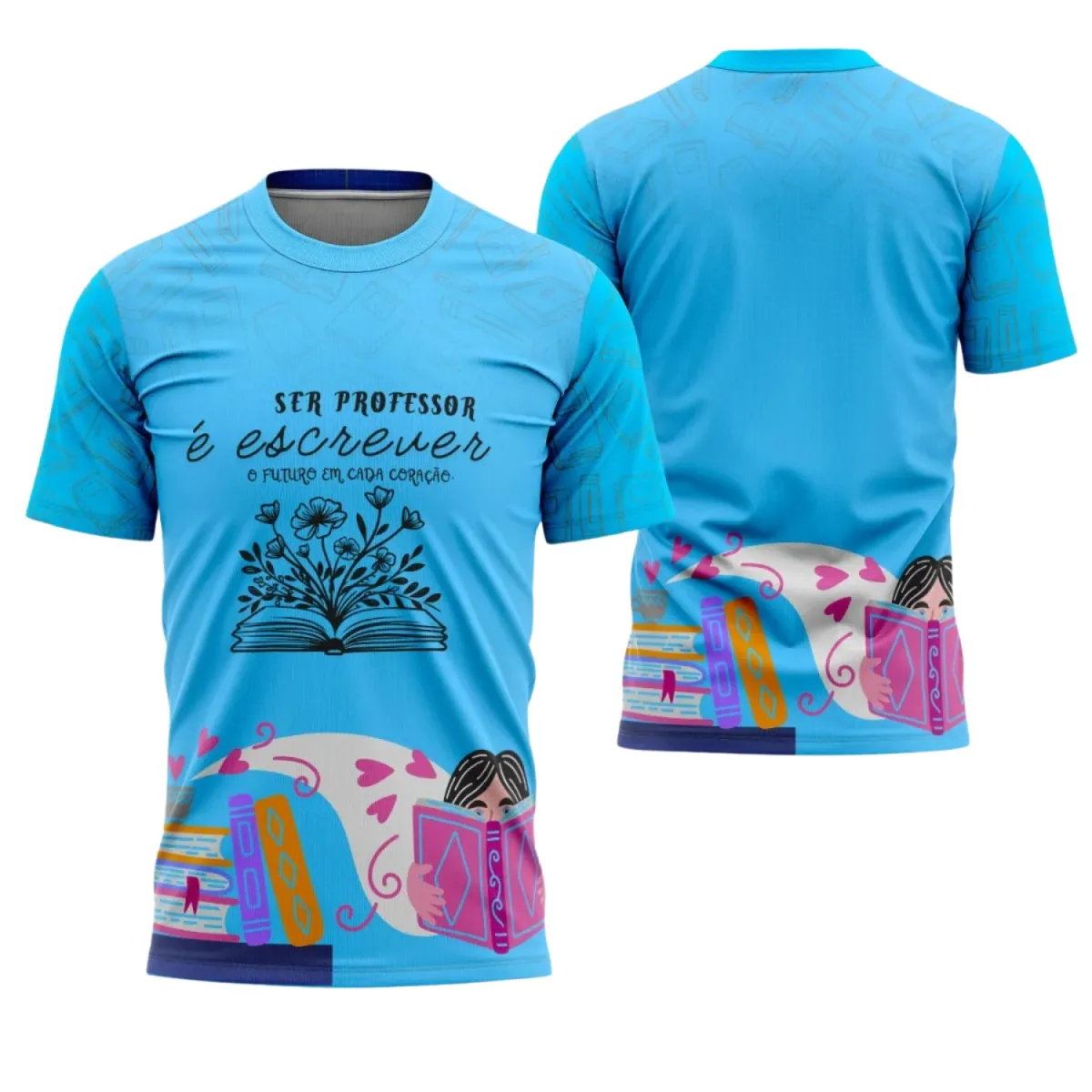 Uniforme e Camiseta de Educador Personalizado – Design Profissional Escolar