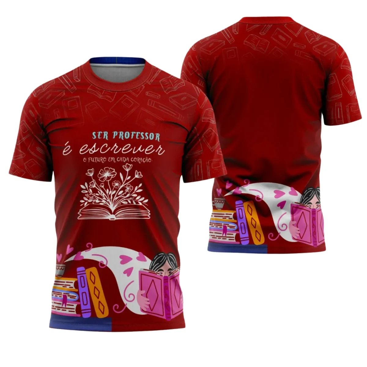 Uniforme e Camiseta de Educador Personalizado – Design Profissional Escolar