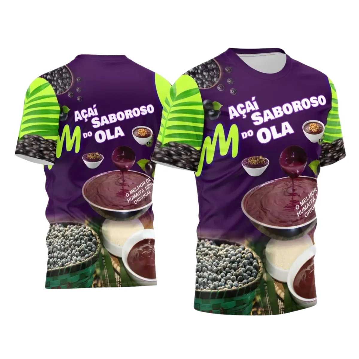 Uniforme para Loja de Açaí Personalizado – Design Profissional