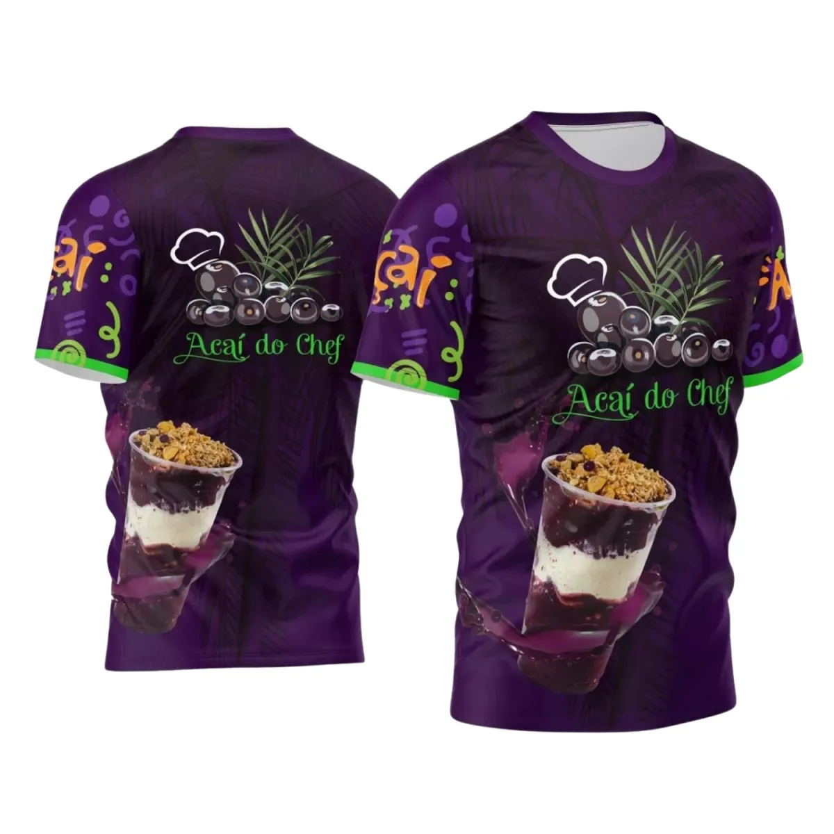 Uniforme para Loja de Açaí Personalizado – Design Profissional Uniforme para Loja de Açaí Personalizado – Design Profissional