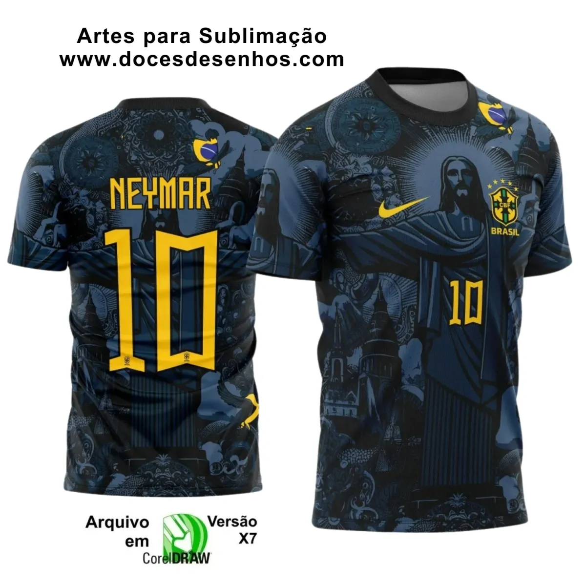 Vetor para Camiseta Escolar Interclasse 2025 – Tema Cristo Brasil
