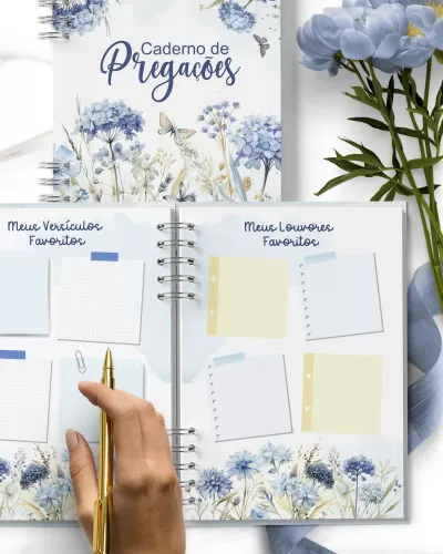 Arquivo Caderno de Pregações Azul – Bicho de Papel 