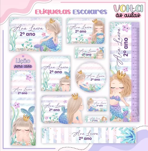  Arquivo Digital – Meninas | Sereia – Volta às Aulas 2024 – Lina Criativa 