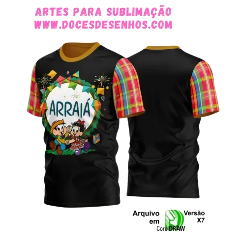 Arte Estampa Camiseta Arraiá 2025 Arte Estampa Camiseta Arraiá 2025