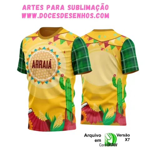 Arte Estampa Camiseta Arraiá 2025 Arte Estampa Camiseta Arraiá 2025