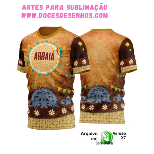 Arte Estampa Camiseta Arraiá 2025 Arte Estampa Camiseta Arraiá 2025