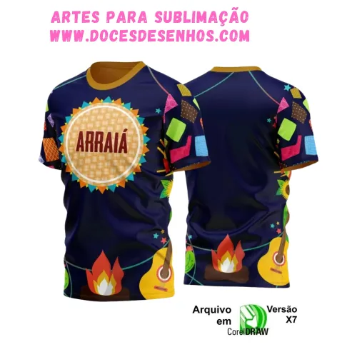 Arte Estampa Camiseta Arraiá 2025 Arte Estampa Camiseta Arraiá 2025