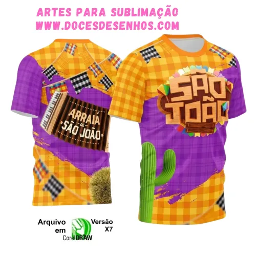 Arte Estampa Camiseta Arraiá 2025 Arte Estampa Camiseta Arraiá 2025