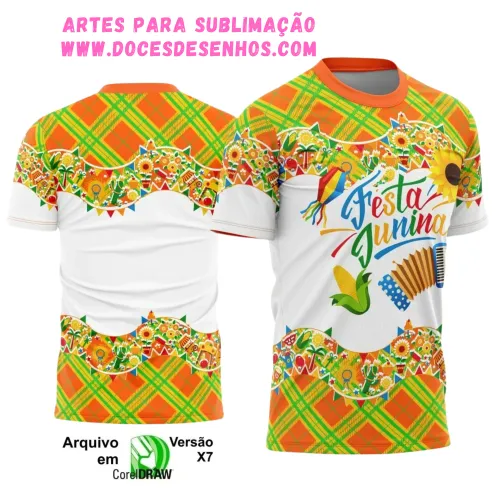 Arte Estampa Camiseta Arraiá 2025 Arte Estampa Camiseta Arraiá 2025