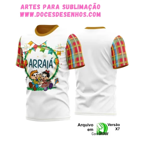 Arte Estampa Camiseta Arraiá 2025 Arte Estampa Camiseta Arraiá 2025