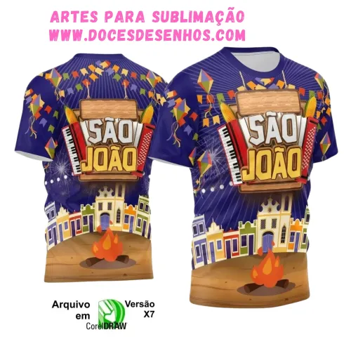 Arte Estampa Camiseta Arraiá 2025 Arte Estampa Camiseta Arraiá 2025
