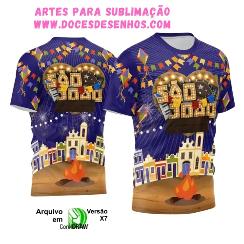 Arte Estampa Camiseta Arraiá 2025 Arte Estampa Camiseta Arraiá 2025