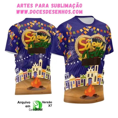 Arte Estampa Camiseta Arraiá 2025 Arte Estampa Camiseta Arraiá 2025