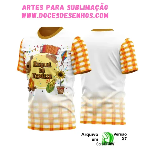 Arte Estampa Camiseta Arraiá 2025 Arte Estampa Camiseta Arraiá 2025