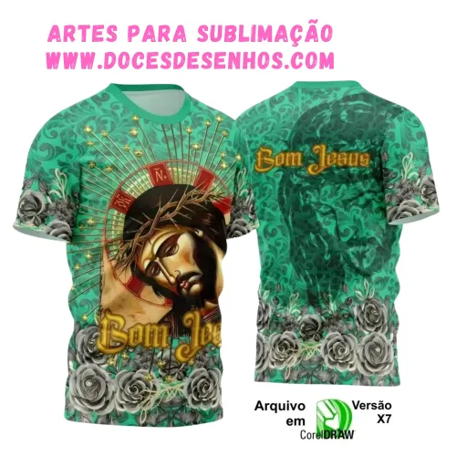 Camisa com Estampa de Jesus Cristo – Arte Religiosa Camisa com Estampa de Jesus Cristo – Arte Religiosa
